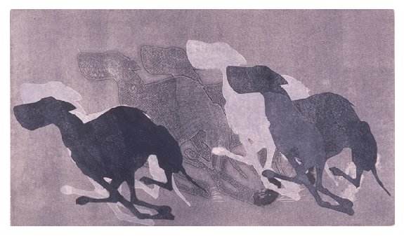 Photo of painting: "Ghost of a Chance"