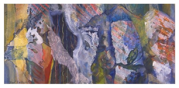 Photo of painting: "Fossils"