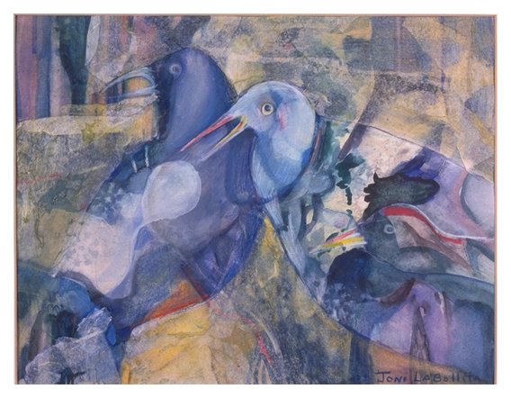 Photo of painting: "Ravens"