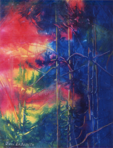 Photo of painting: "Desert Night"