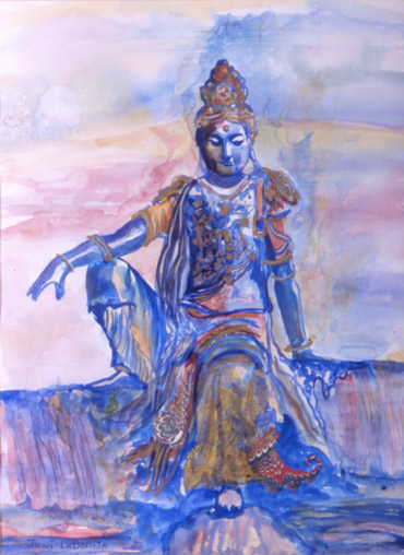 Photo of painting: "Desert Night"